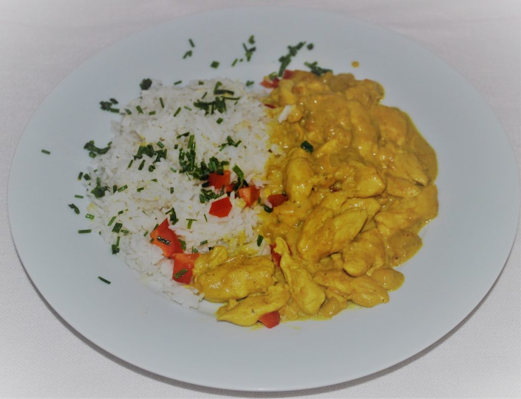 Curry-Geschnetzeltes mit Mango – GUMPINGER-HOF