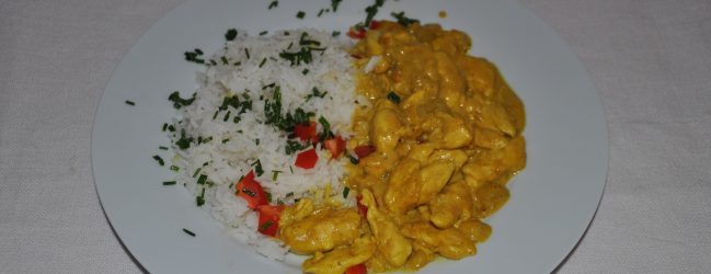 Curry-Geschnetzeltes mit Mango